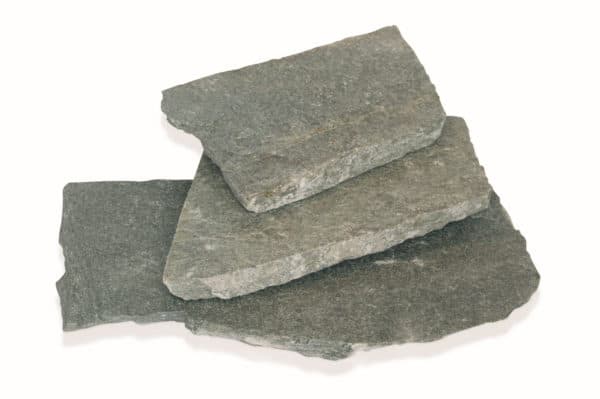Quarzit Polygonalplatte Silver Cloud silber grün ca. 20-30 mm