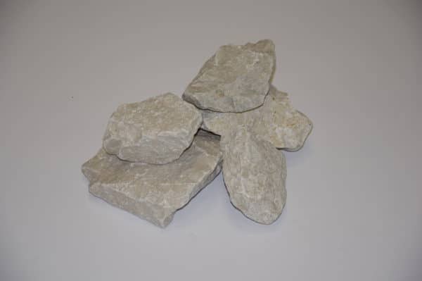 Alpendolomit Gabionensteine weiß-beige, 60-90 mm
